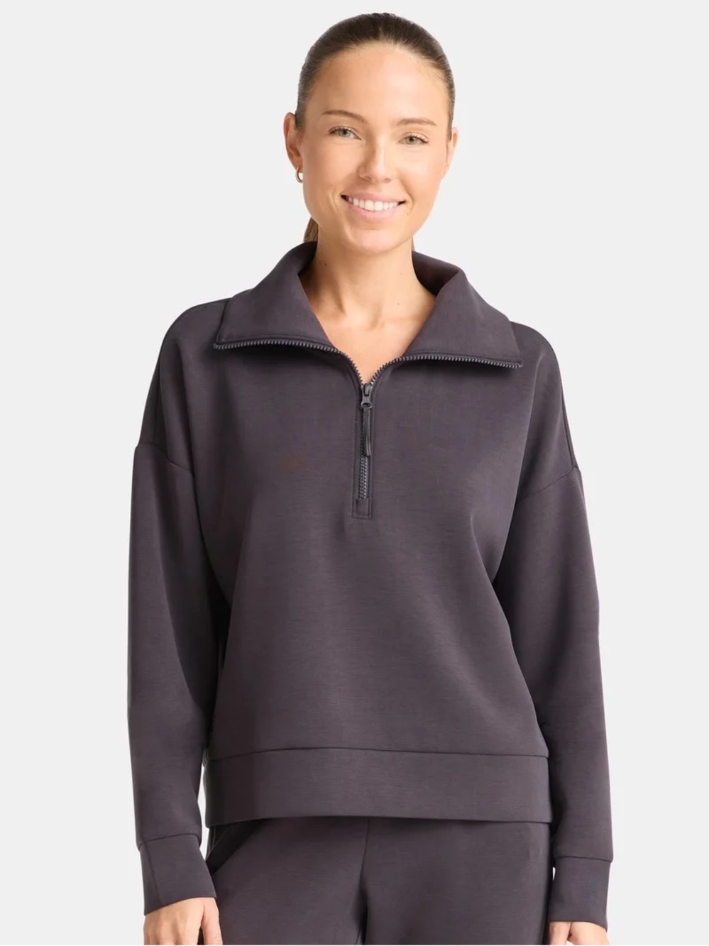 Avia Women’s Scuba Knit Quarter Zip Pullover NWT